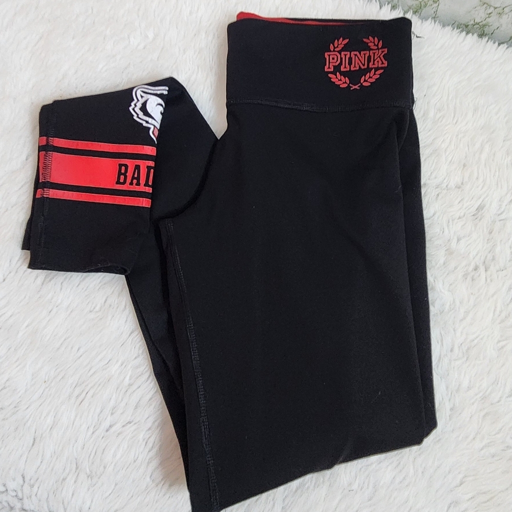 PINK Victoria's Secret Wisconsin Badgers Leggings